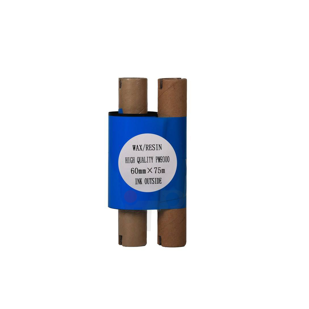 ریبون پرینتر لیبل زن مدل 60mm x 75m وکس-رزین ( 75m * 60mm )