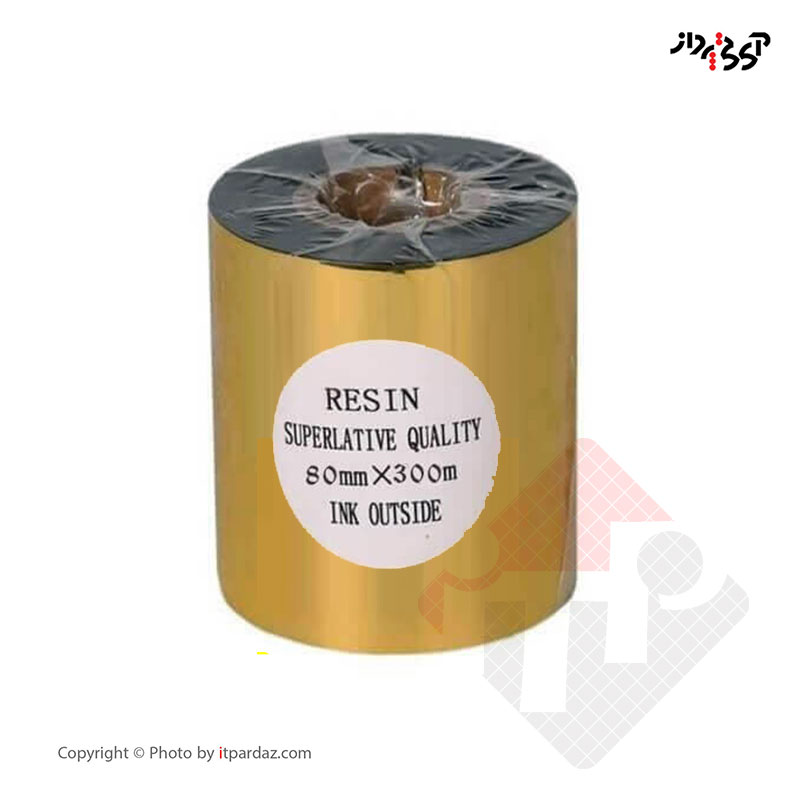ریبون پرینتر لیبل زن مدل 80mm x 300m سوپر رزین (80*300)