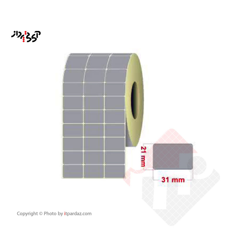برچسب پرینتر لیبل زن مدل 31*21 متال
