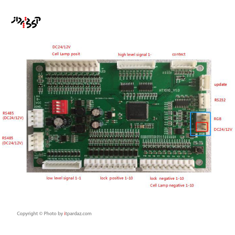 مین برد اکسس کنترل قفل Pol-BCL lock control board